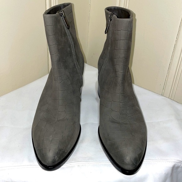 New Sam Edelman Gray Suede Joey Booties - Picture 2 of 10